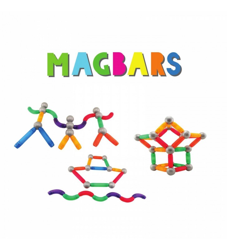 Jogo Magbars – Barras Magnéticas de Construção 3D 30 peças