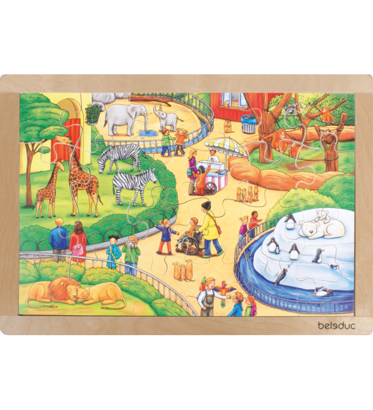 Puzzle Jardim Zoológico 24 peçs