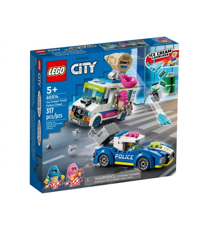 Lego Perseguição Policial do Camião dos Gelados 60314 – City (317pçs)