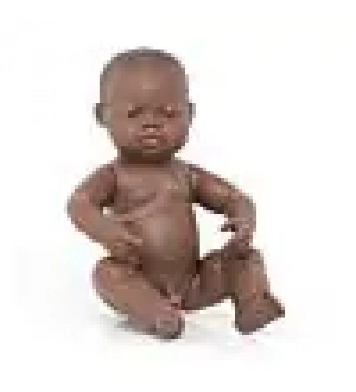 Boneco Recém-Nascido Africano com 40cm 31003
