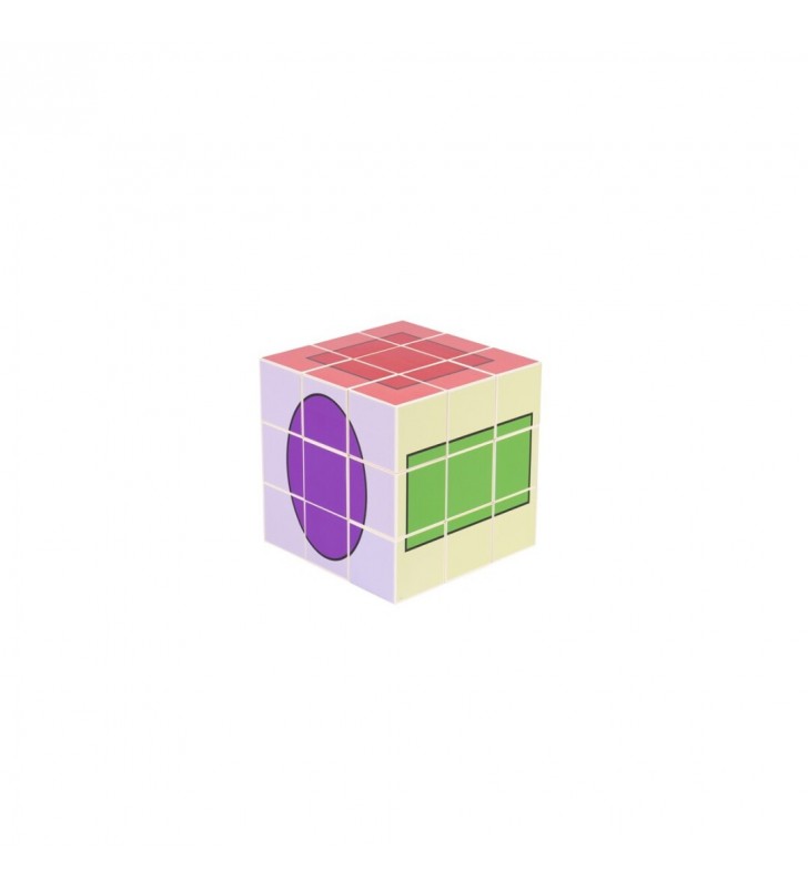 Cubo Mágico Magnético com 12x12cm – Formas e Cores