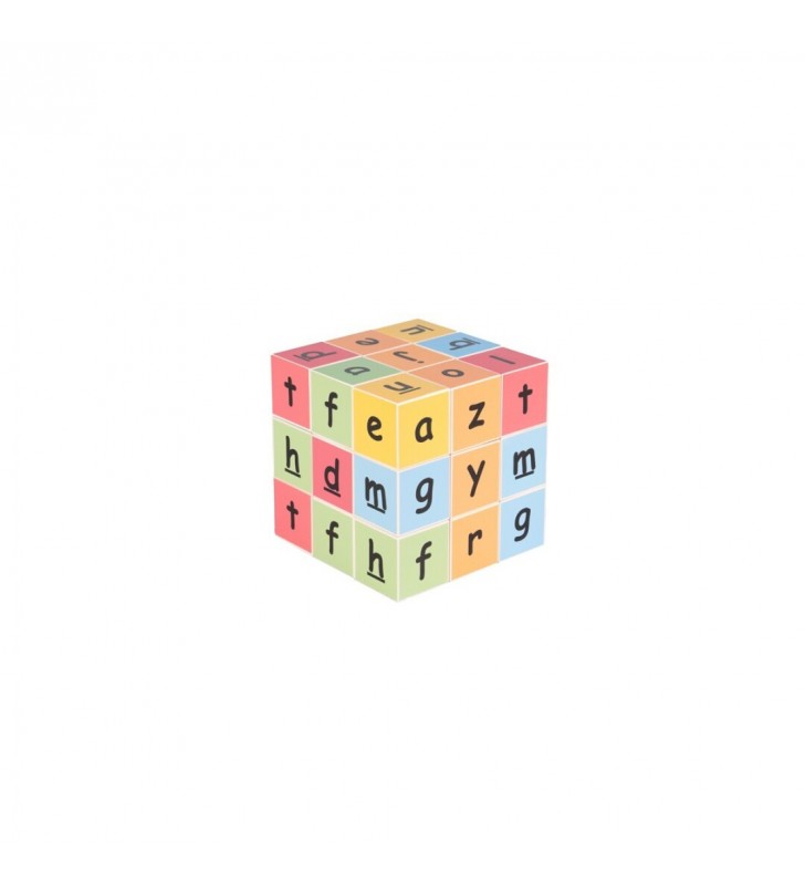 Cubo Mágico Magnético com 12x12cm – Alfabeto