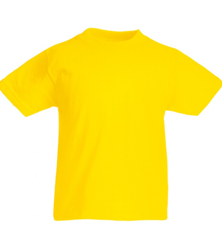 T-Shirt Criança Manga Curta Amarela