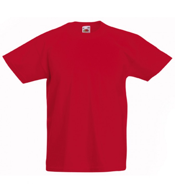 T-Shirt Criança Manga Curta Vermelha