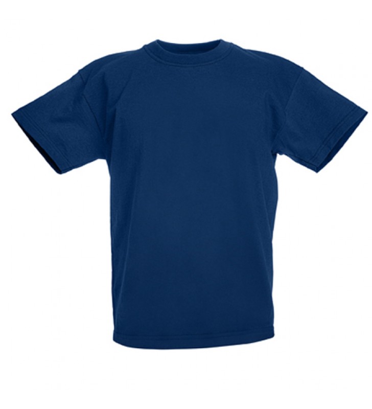 T-Shirt Criança Manga Curta Azul Marinho